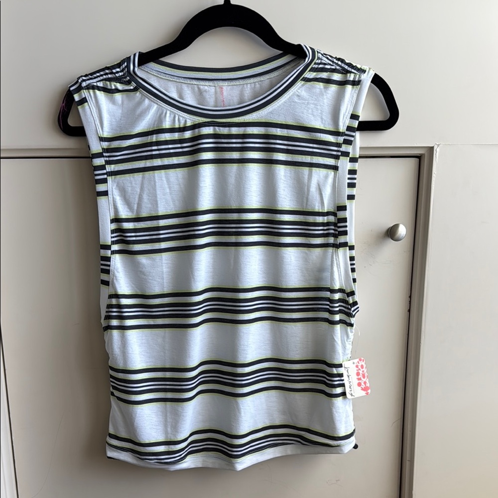 Free People Movement Striped Sleeveless Top